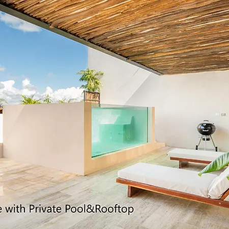 Tulum Penthouse Oasis: Rooftop Pool & Luxury Stay Exterior photo